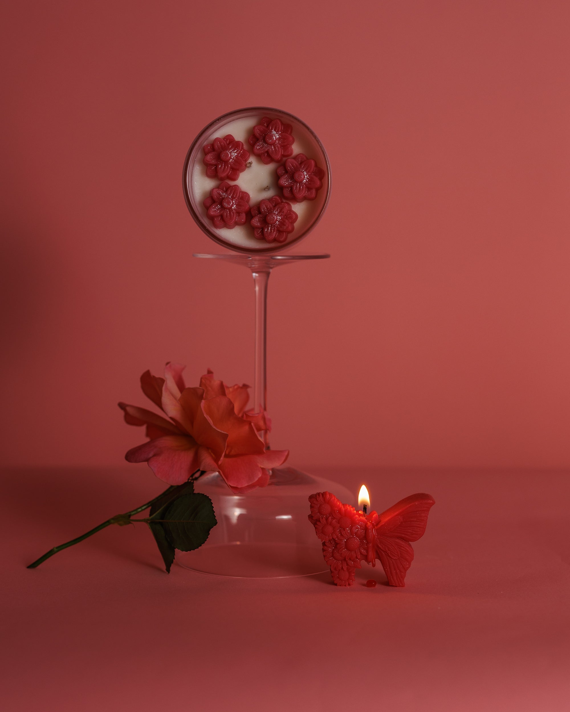 Pink Blossom – Floral Candle (12 oz)